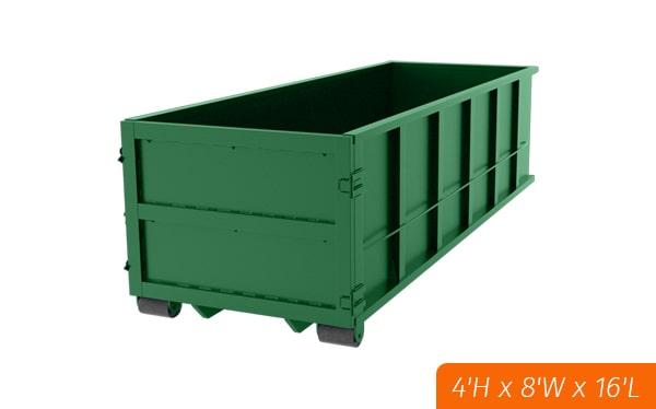 to make the most of your 15-yard dumpster rental, it is recommended to load it evenly and compactly, starting with bulky items on the bottom and layering smaller items on top